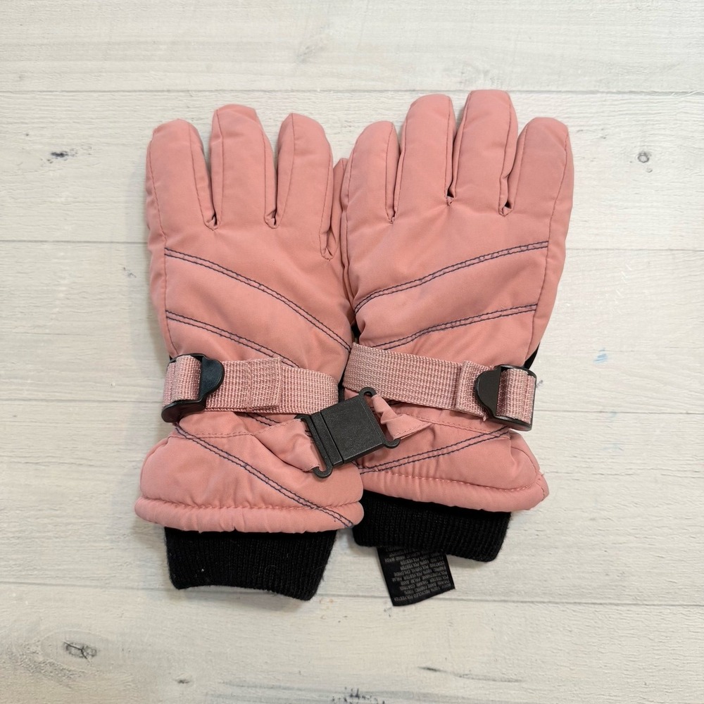 All‎ in Motion girls light pink winter gloves size 4-7